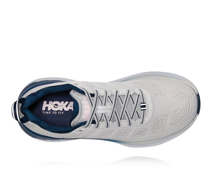 Hoka One One Bezecke Topanky Damske Siva - Bondi 6 - 92641-DVEA